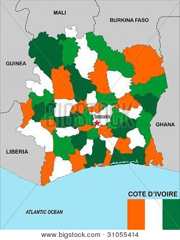 Cote D'ivoire kort