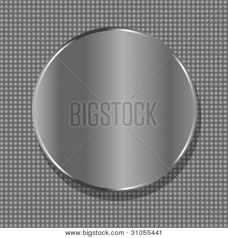 Vektor tom cirkel Metal plade