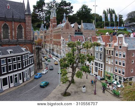 Netherlands, Hague - September 9, 2007: Madurodam Park. Park Of Miniature.
