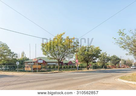 Standerton, South Africa - May 2, 2019: A Street Scene, With The Offices Of The Sheriff, In Standert
