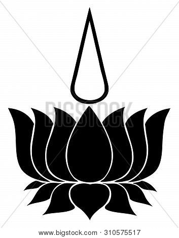 Religious Symbol Of Ayyavazhi With A White Background