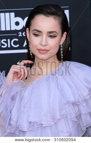 LAS VEGAS - MAY 1:  Sophia Carson at the 2019 Billboard Music Awards at MGM Grand Garden Arena on May 1, 2019 in Las Vegas, NV