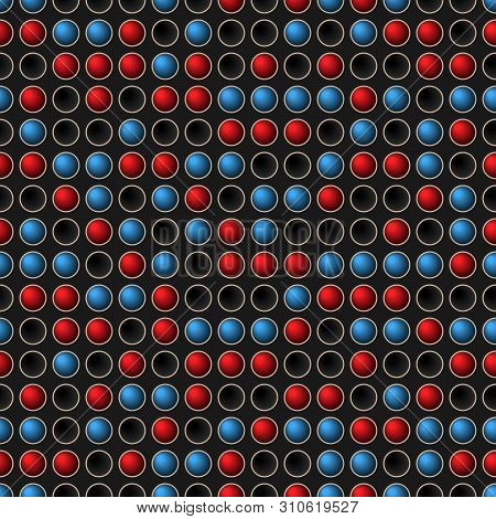 Abstract Colorful Balls Seamless Pattern Background. Vector Digital Design