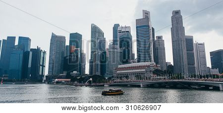 Singapore Skyline Urban Landscape. Business District. Sityscape.