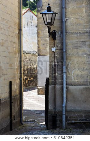 Small Gate And Alley In Valkenburg In Limburg In The Netherlands