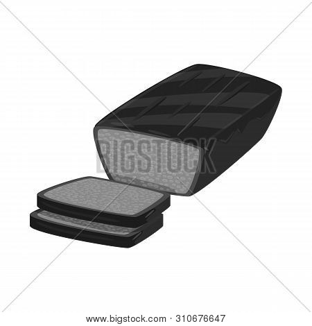 Vector Illustration Of Bread And Banana Logo. Set Of Bread And Recipe Vector Icon For Stock.