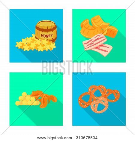 Isolated Object Of Taste And Seasonin Icon. Set Of Taste And Organic Stock Vector Illustration.