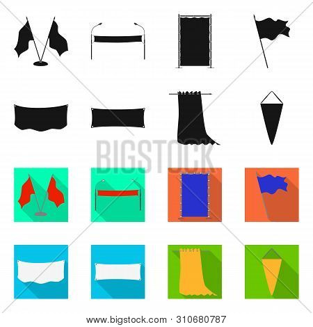 Vector Design Of Texture And Presentation Icon. Set Of Texture And Media Vector Icon For Stock.