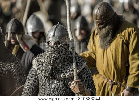 Partizanska Lupca, Slovakia - Jun 29: Waririor And Medieval Battle At Festival Utgard On Jun 29, 201