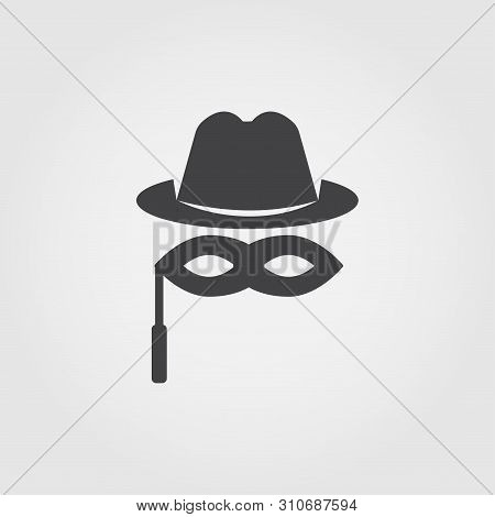 Anonymity Flat Icon. Monochrome Creative Design From Blockchain Icons Collection. Sipmle Sign Illust