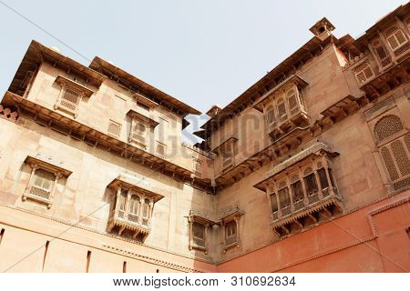 Corner Of A Public Palace Seen From Courtyard