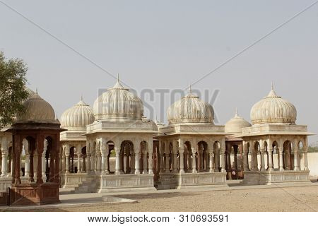 These White Structures Are Constructed As Memorial To Indian Kings After Death