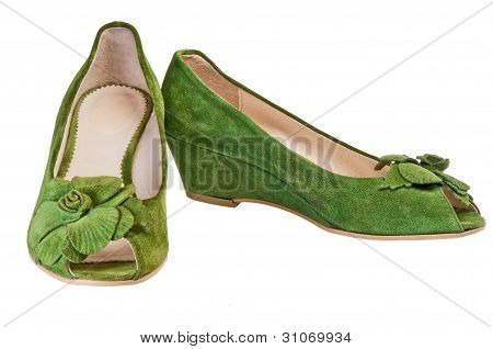 Zielone buty