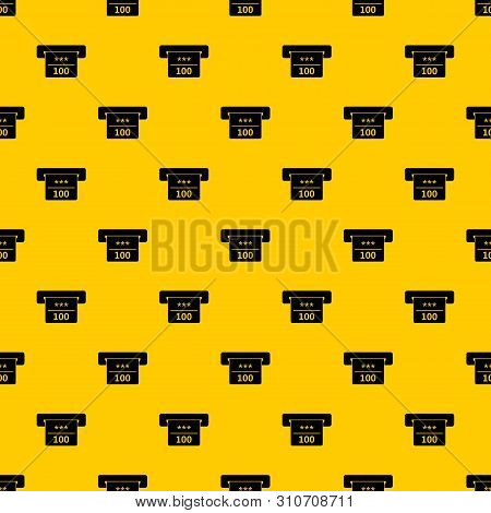 Winning Cheque In Casino Pattern Seamless Vector Repeat Geometric Yellow For Any Design