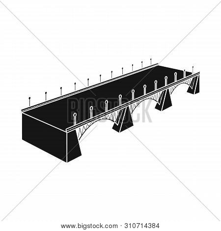 Vector Illustration Of Bridge And Building Symbol. Set Of Bridge And Autobahn Stock Vector Illustrat