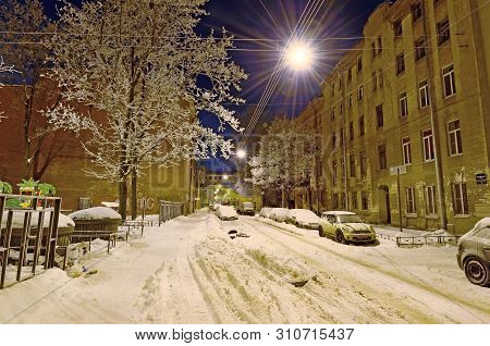 Night City In Winter.