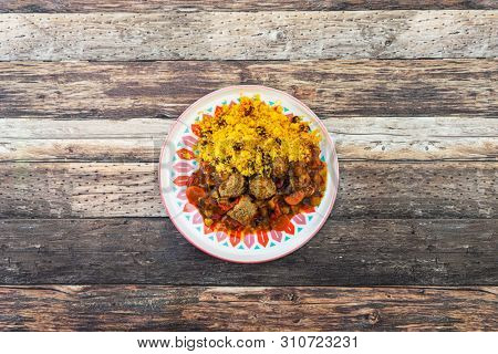 Moroccan beef kefta meatballs meatball and semolina