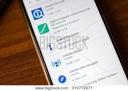 Ivanovsk, Russia - June 26, 2019: Indeed Job Search App On The Display Of Smartphone Or Tablet.