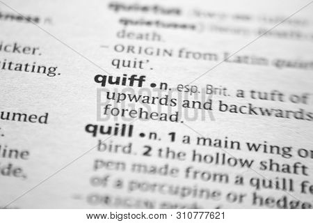Word Or Phrase Quiff In A Dictionary