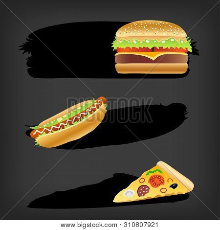 Burger Hot Dog Pizza Price Tag Template