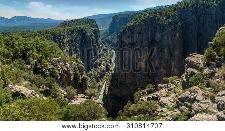 Tazi Canyon And Cliffs Landscape From Manavgat, Antalya,turkey