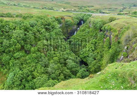 Lealt Fall Lies In A Gorge On The Isle Of Skye In Scotland