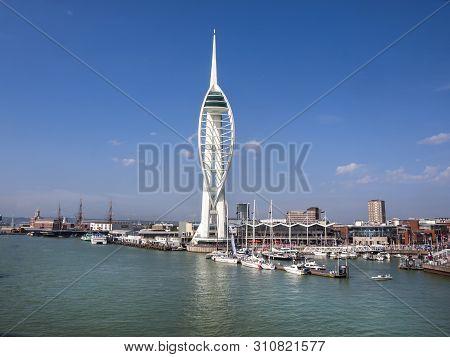 Spinnaker Tower Portsmouth England 19 July 2014. The 170 Metre Emirates Spinnaker Tower Portsmouth H