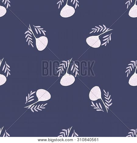 Color Lotus Flower Hand Drawn, Floral Seamless Pattern, Simple Vector Illustration