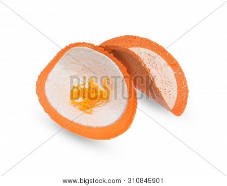 Thai Crispy Pancake (kanom Buang), Kind Of Thai Sweetmeat Isolated On White Background