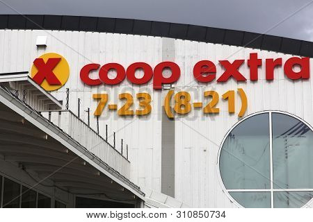 Hemne, Norway - July 21, 2015: Coop Extra Supermarket In Hemne, Norway. It Is Part Of Coop Norge Coo
