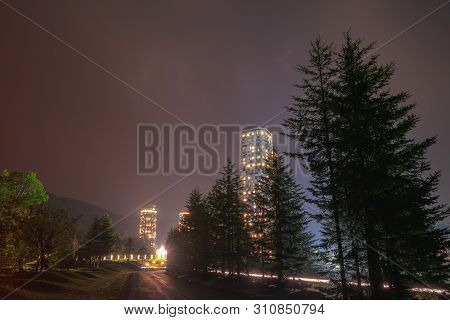 Hokkaido, Japan - June 06, 2019 : Hoshino Resorts Tomamu In Nakatomamu, Shimukappu Village, Yufutsu 