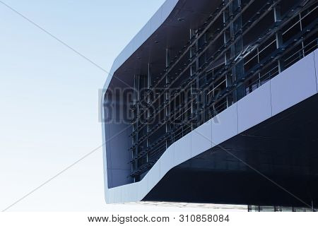 Lorient, France - August 3, 2018: Modern Architecture Museum In Keroman Submarine Base. It Was A Ger