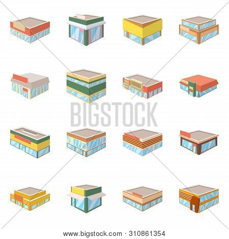 Vector Illustration Of And Building Icon. Collection Of And Business Vector Icon For Stock.