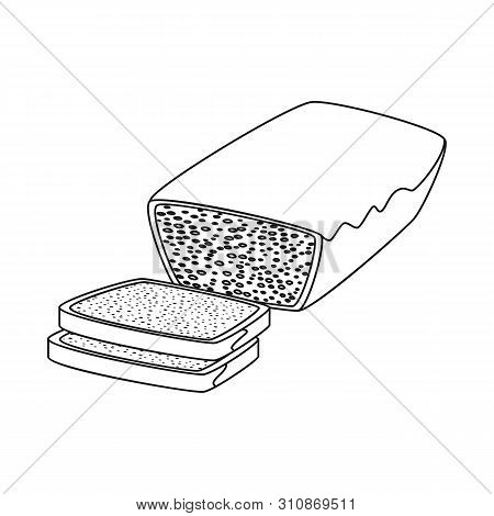 Vector Illustration Of Bread And Banana Sign. Collection Of Bread And Recipe Vector Icon For Stock.