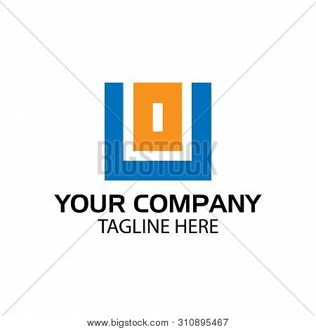 Uo Logo Template, Uo Letter, Flat Design. Vector