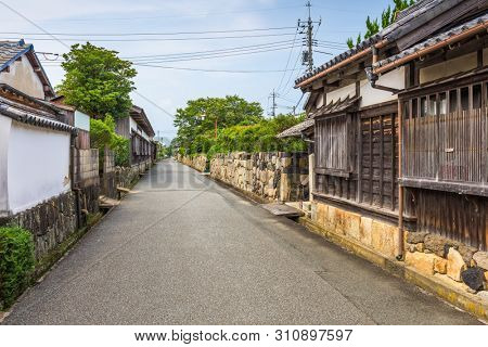 Hagi, Japan former castle town streets.