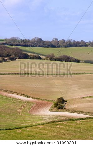 atemberaubende Landschaft Landschaft mit lebhaften Farben und lebendigen Himmel