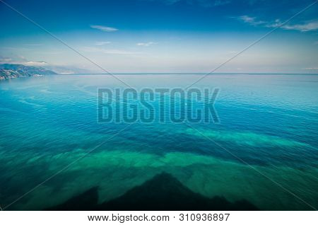 Panoramic View On Coastal City El Jebha In North Morocco By Mediterranean Sea