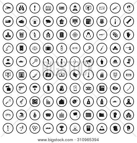 100 Violation Icons Set In Simple Style For Any Design Illustration