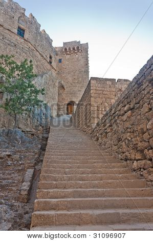 Treppe bis zum Schloss