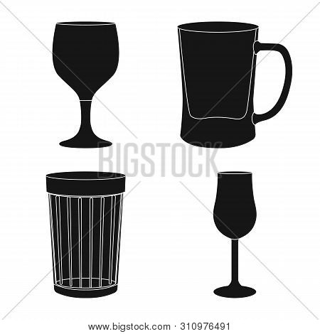 Isolated Object Of Texture And Volume Logo. Set Of Texture And Container Vector Icon For Stock.