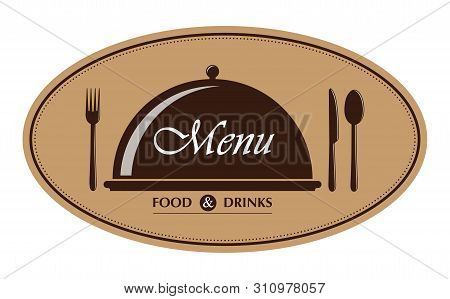 Template For Design And Decoration Of Restaurant Menu, Catering Or Gastro Service, Flat Design