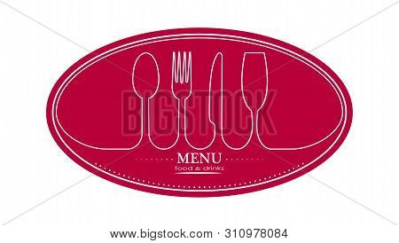 Template For Design And Decoration Of Restaurant Menu, Catering Or Gastro Service, Flat Design