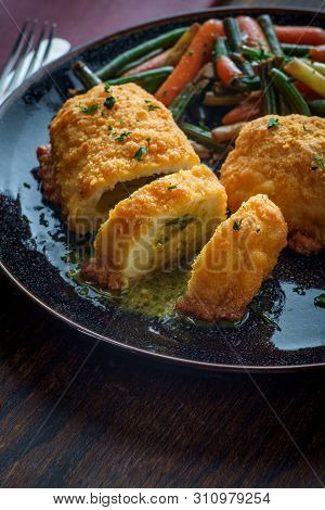 Chicken Kiev Green Beans