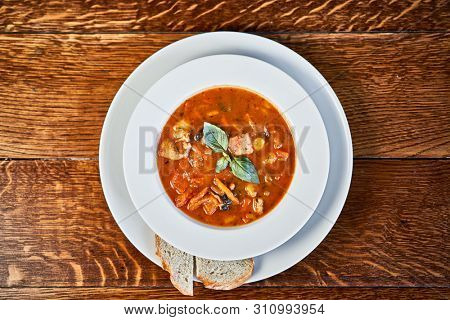 Picture of Hungarian beef stew close up