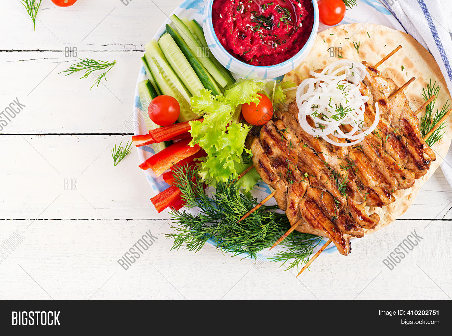 Grilled Chicken Kebab Image & Photo (Free Trial) Bigstock