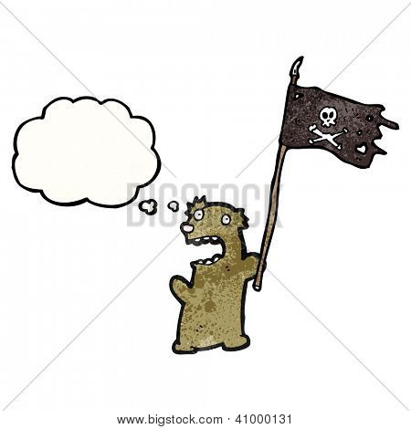 Cartoon pirata teddy bear