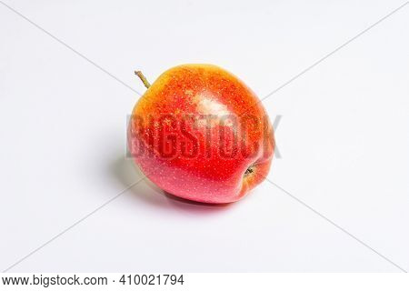 Fresh Red Apple Isolated On White Background