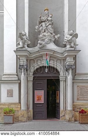 Budapest, Hungary - July 13, 2015: Inner City Church Of Saint Michael At Vaci Street In Budapest, Hu