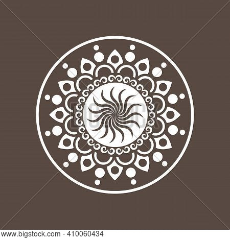 Circular Geometric Design Element(s) With Editable Lines (outline Is Not Expanded). Abstract Radial 